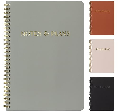 Beautiful Daily Planner And Notebook With Hourly Schedule - Aesthetic Spiral To do List Notepad to Easily Organize Your Tasks And Appointments - Stylish Book And School Or Office Supplies For Women