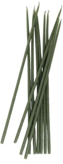 Glowing Bee Candele sottili fatte a mano in pura cera d'api naturale, 30 cm (confezione da 10) (verde)