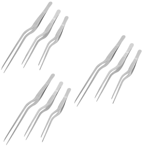 Garneck Lot De 3 Pinces Culinaires En Acier Inoxydable Pour Barbecue Pinces À Arêtes De Poisson Pour