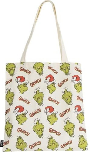 CERDÁ LIFE'S LITTLE MOMENTS shoppingväska The Grinch, unisex vuxen, flerfärgad, flerfärgad, normal, Flerfärgad, En storlek, Samtida