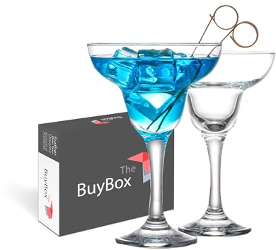 Margarita (300 ml/10,1 oz), Copas de Cóctel, Vasos Martini Copa, Copas de Martini Espresso de Cristal, Cristalería de Tallo Largo (2 piezas (300 ml))