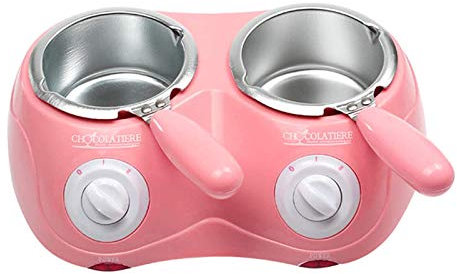 DMMFTERL Electirc, chocolate melting pot with accessories, table top fondue machine, dual settings