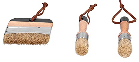 Paint Brushes, Round Paint Brush Painting Waxing Paint Brushes Chalk Paint Brush 3 Pack Stencil Brushes for Painting or Waxing Home Decor DIY Art Crafts