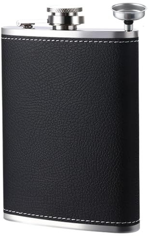 Flasque d'alcool, fiole d'alcool à boire - Flasque à alcool en acier inoxydable de 8 oz avec entonnoir | Flacon à liqueur anti-fuite à paillettes, Pot à boire Portable pour femmes et hommes