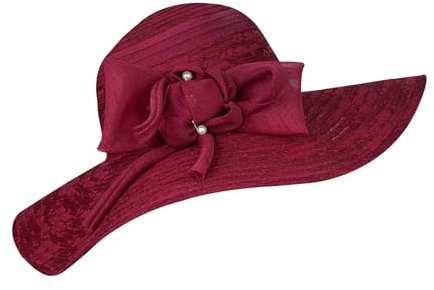 JNHGSHUAISDF Fascinator Fascinator-Hut for Frauen mit Blume, grüner Fascinator, schwarzer Fascinator, Fascinator for kurzes Haar, Royalblau(Red)