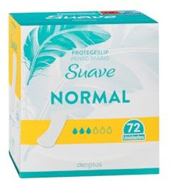 Protegeslip normal Suave Caja 72 ud.