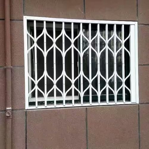 Fenstergitter Einbruchschutz Einziehbare Fenstersicherungen Zum Schutz Vor Einbrüchen, Verschließbare Fenstergitter, Faltbare Fenstergitter für Wohnungen