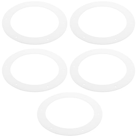 Be In Your Mind Lot de 5 joints de ventilateur d'échappement 812-4710 pour poêle à granulés de 15,2 cm compatible avec le chauffage Quadrafire 152,4 x 114 x 3 mm Blanc