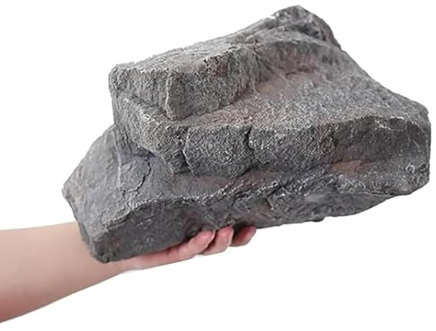 Kunstfelsen Regenwald-Landschaftsfelsen Landschaft Rock PU Foam Künstliche Gesteine Realistische Kunstsandstein Gartenfelsen Vielseitiger Faux Rock Cover für Landschaftsgestaltung 33x23x23cm