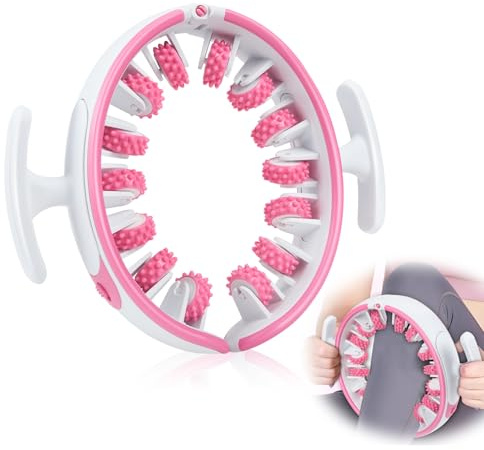 Masseur Anti-cellulite, Massaggiatore Anticellulite, Rullo Anticellulite con Manici Rustici Rimovibili, Rullo Massaggio Cellulite 360 ° per Cosce, Glutei, Braccia e Pancia