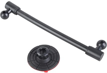 Base de montage adhésive réutilisable pour tableau de bord de 17 mm avec support de téléphone adhésif puissant pour tablette et appareil photo