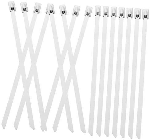 Yardenfun 100 Stück Metallkabelbinder aus Edelstahl 4,6 X 150mm Korrosionsbeständig Vielseitig für Innen und Außenbereich zur Sicheren Befestigung