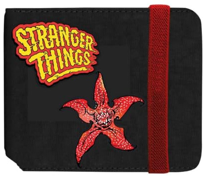 Portefeuille pour Enfant Stranger Things en Similicuir avec Design rétro | Portefeuille avec Compartiments pour Fans de la série