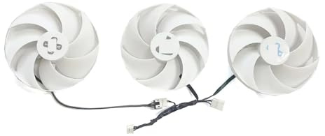LFGOZSD Kühlerlüfter 98MM 4PIN FD10020M12D RTX 4090 GPU für AX für Gaming für GeForce RTX4090 4080X3W für Ventilator(Red)