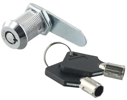 Schubladenschloss 5 Sets Schublade Schrank Schloss Briefkasten Locker Cam Lock Tür Zunge Mit 2 Schlüssel Heimwerker Möbel Hardware(25mm)