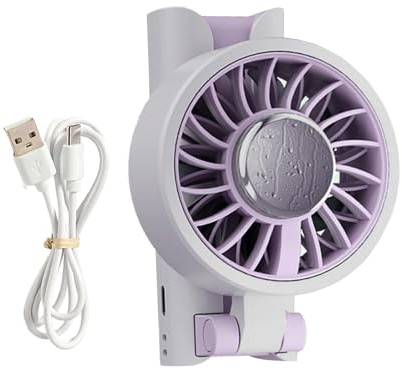 Genérico Ventilador de Mano Portátil,Clip de Mano con Soplador Pequeño | Ventilador Personal de Bolsillo para Verano - Para Interior Exterior Senderismo Camping Playa Correr Casa Gimnasio Oficina
