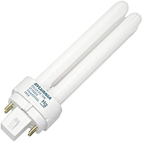 Sylvania Dulux D/E CFL Compact Fluorescent Light Bulb, 4 Pin, 13W, 1 Pack