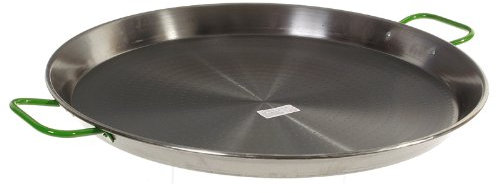 La Paella - Padella per paella in acciaio al carbonio, acciaio, Argento, 26 IN