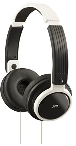 JVC HAS200W Casque Supra-auriculaire Pliable, Blanc/Noir