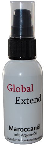 GLOBAL EXTEND® Maroccanöl / Arganöl 50 ml I Finishing-Haarkur I Schützt gegen Haarspliss I Geeignet für feuchtes und trockenes Haar