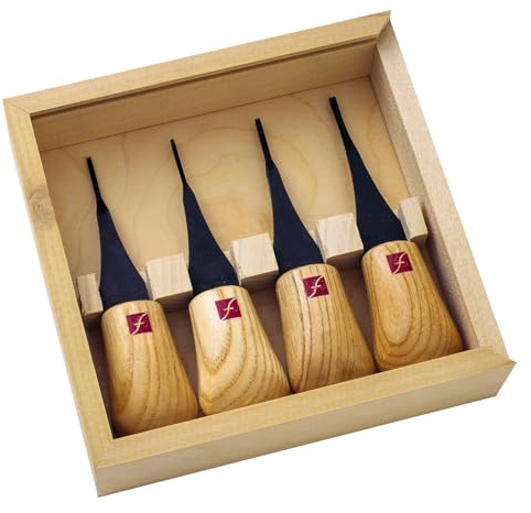 Flexcut Schnitzwerkzeuge, Micro Palm Craving Set, 4 Stück (FR804)
