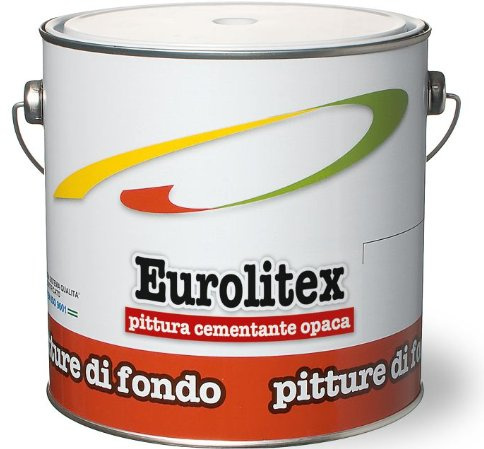 Pittura cementante Sintetica Opaca Eurolitex Laiv colore Bianco 0,250 Lt.