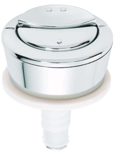 Wirquin 19008001 Jollyflush Dual Flush Chrome Toilet Push Button - Multi-Colour