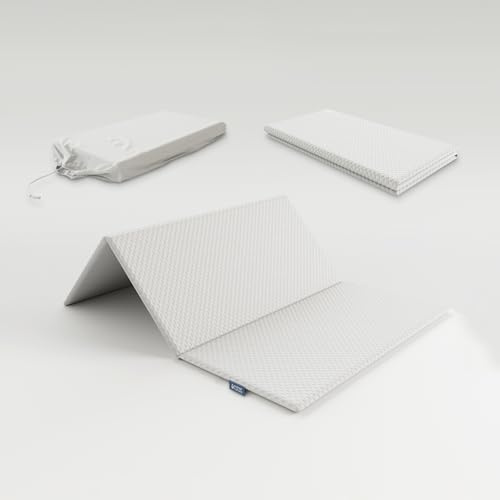 Mother Nurture Classic Foam Foldable Mattress, White, 95 x 65 x 2.5 cm
