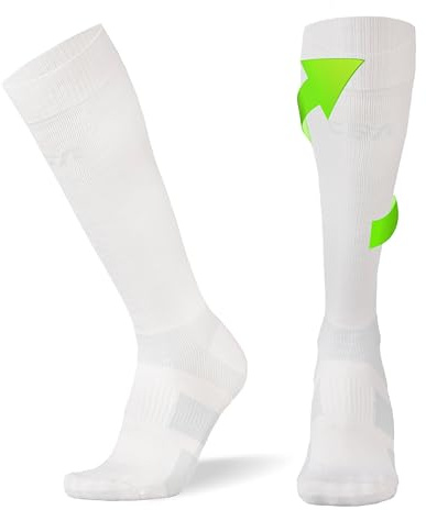COMPRESSION FOR ATHLETES Chaussettes de Contention Femme et Homme de Haute Qualité, Soutien de La Cheville et de La Voûte Plantaire, Chaussettes de Contention Homme et Femme fabriquées dans l'UE