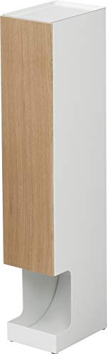 YAMAZAKI Rin Toilettenpapierspender, Holz, Weiß, One Size