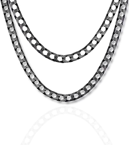 Sterll Collar Para Hombres De Plata 925 Con Diseño Moderno Y Cierre De Mosquetón