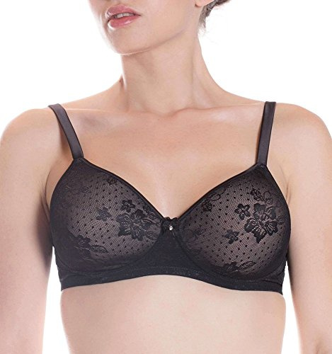 Lepel Reggiseno 380 Coppa B Leggermente Imbottito Colore Bianco (4 - L, Nero)