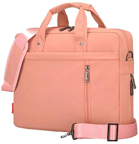 HotYou Sacoche en Ordinateur Portable, Serviettes Anti-Chocs avec Multi-Fonctionnel Sac à 17 pour Tablette/PC Ordinateur Portable/Chromebook/Macbook/Ultrabooks, Version 3 Pink