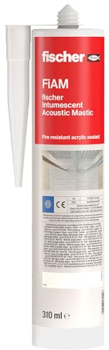 fischer - Mastic acrylique FiAM intumescent 310 ml pour joints coupe-feu / 1 cartouche