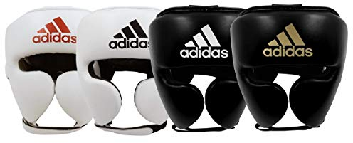 Adidas AdiStar Pro Kopfschutz für Erwachsene, Herren, Damen, Boxen, Sparring, Training, Fitnessstudio L schwarz / goldfarben