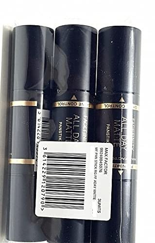 3x Max Factor Facefinity All Day Matte 2in1 PanStik Foundation 76 Warm Golden