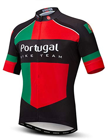 Weimostar Herren Radtrikots Schnelltrocknend Atmungsaktives Fahrrad Fahrrad MTB Top Shirt Outdoor Sportbekleidung Nationalflagge