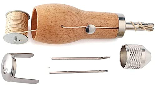 Tiardey Leather Repair Kit, Speedy Tool Lock Stitch Stitcher Kit, Reparación de Zapatos Canvas Heavy Sail, Leather Repair Hand Art Machine