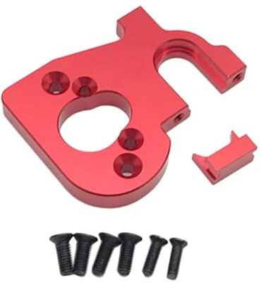 Aluminum Motor Mount Seat Holder for RC Hobby 1/14 Wltoys 144001 Buggy Upgrades Parts (Red)