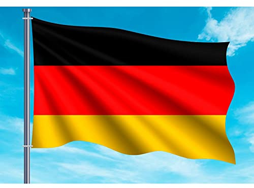 Oedim Bandera de Alemania | 150x85cm | Reforzada y con Pespuntes | Bandera con 2 Ojales Metálicos y Resistente al Agua