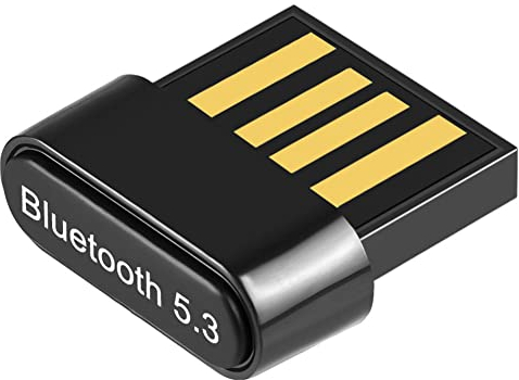 Adattatore Bluetooth PC, chiavetta USB Bluetooth 5.3 Dongle EDR per PC, Desktop, Laptop Compatibile con Windows 11/10/8.1/7