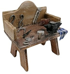 Banchetto Fabbro per Presepe - Accessori presepe