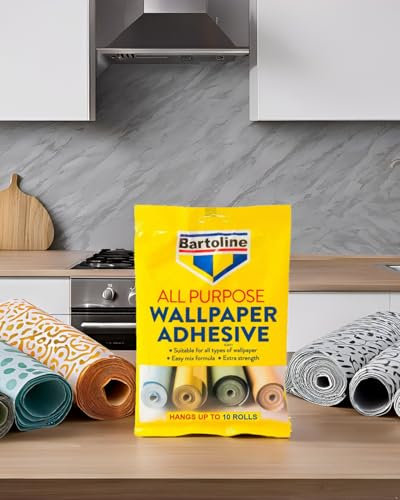 Large 6 Rolls All-Purpose Wallpaper Paste Super Strong Wallpaper Adhesive Glue, Long-Lasting Finish German Formula 7 Pint / 120g Pack UK Product, Extra Strong Guaranteed