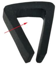 ZFISH mètre U canal porte bande d'étanchéité en caoutchouc garniture de bord garde de bord coupe-froid isolation phonique profil en caoutchouc pour verre métal bois-11-6 plat-1M