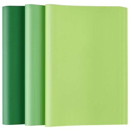 Bouiexye 60 Blätter Grün Seidenpapier für Geschenktüten 50 x 37cm Seidenpapier Bulk Weihnachten seidenpapier verpackungsmaterial für Geschenkpapier Füller Blumen Geburtsta Hochzeit Dekor