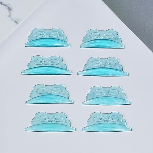 PERMANIA Wimpernlifting Pads, 8 Stück Lash Lift Shields, Wimpern Dauerwellen Pads, Stärkere Adhäsion, 4 Größen, Wiederverwendbare, für Wimpern Dauerwelle, Wimpernlifting - Blau