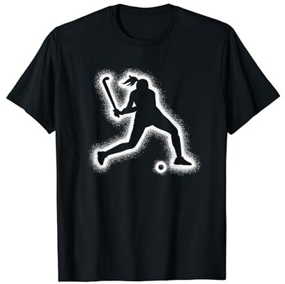 Hockeyspieler Hockey Kinder Mädchen Damen Feldhockey T-Shirt