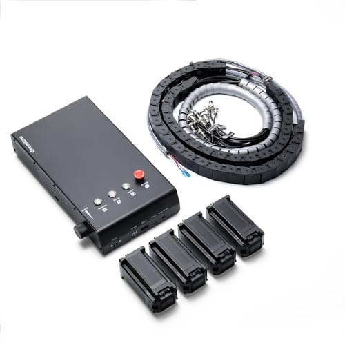 Genmitsu Close-Loop-Schrittmotor-Set für PROVerXL 4030, 4 Stück 60-100 Closed-Loop-Schrittmotoren mit Kettenkabeln, neues Design GRBL-BASIERTER Steuerkasten-Upgrade-Kit für 4030 CNC