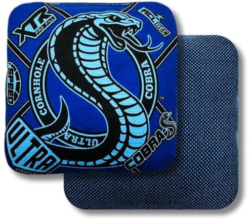 Cobra-S Cornhole Bag Set - ACL Approved (Marineblau)