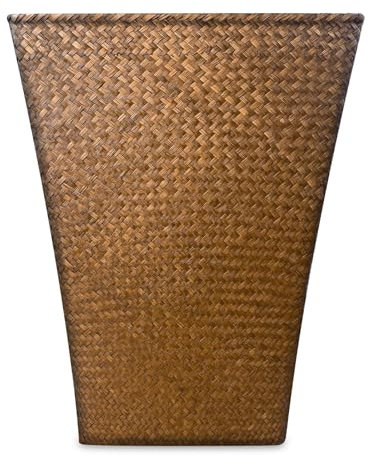Ululusky Taper Pflanzgefäß aus Seegras, 50,8 cm hoch, großer Baum-Pflanzgefäß, handgewebter, natürlicher quadratischer Korb für Innen- und Außenpflanzen, stilvoller dekorativer Blumentopf für